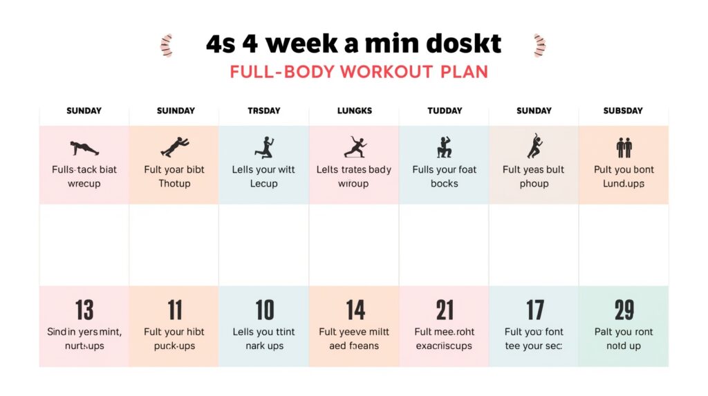 Full-Body Workout Plan for Women: Tone, Strengthen & Sculpt in 4 Weeks